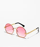 Sunset Pink Round Sunglasses
