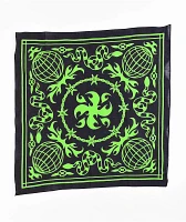 The Artist Collective Globe Black & Lime Bandana