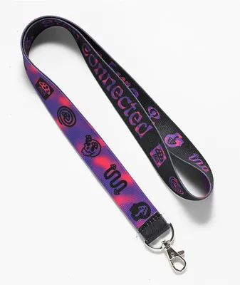 The Artist Collective Gradient Trip Black & Purple Lanyard