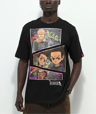 The Boondocks Comic Strip Black T-Shirt
