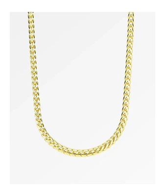 The Gold Gods Curved Franco 6mm Gold 22" Chain