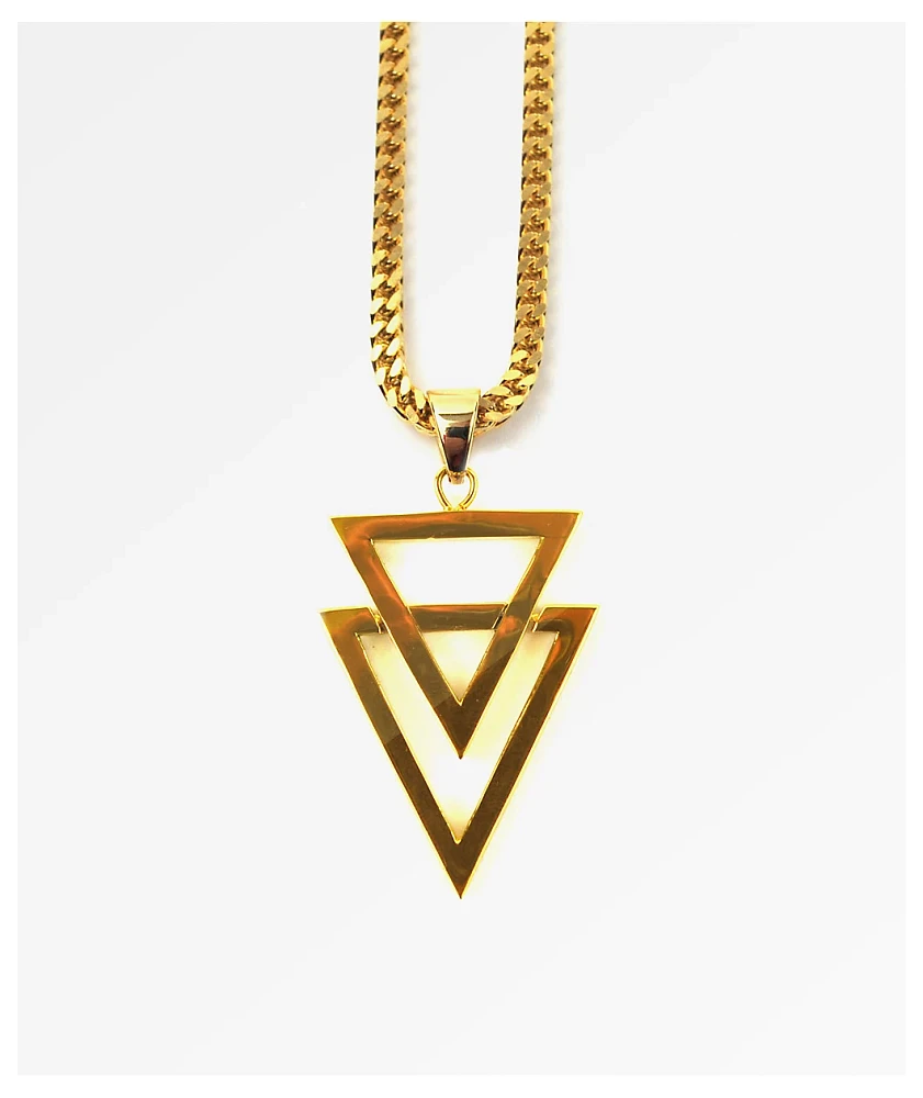 The Gold Gods Dual Arrow 22" Necklace
