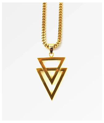 The Gold Gods Dual Arrow 22"  Necklace