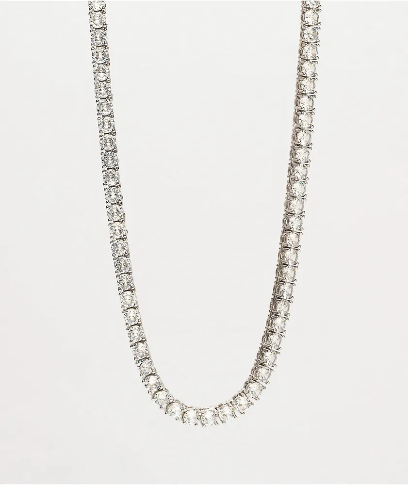 The Gold Gods White Gold Diamond 22" Tennis Chain