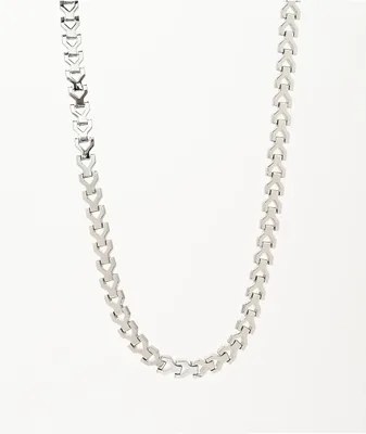 The Gold Gods White Gold Y-Link 22" Necklace