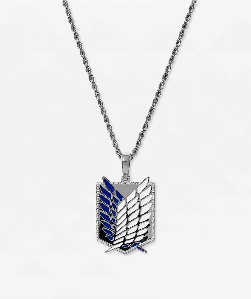 The Gold Gods x Attack On Titan Scout 22" White Gold Chain Necklace