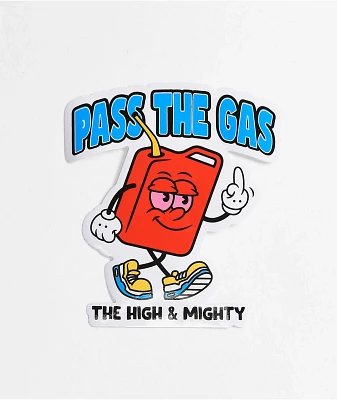 The High & Mighty Gas White Sticker