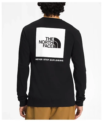 The North Face Box NSE Black & White Long Sleeve T-Shirt
