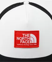 The North Face Keep It Patched Black, Red & White Trucker Hat