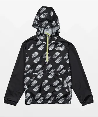 The North Face Kids Printed Packable Black Jacket