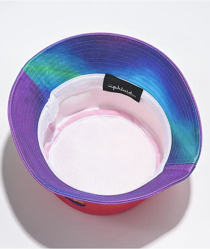 The Phluid Project Rainbow Tie Dye Bucket Hat