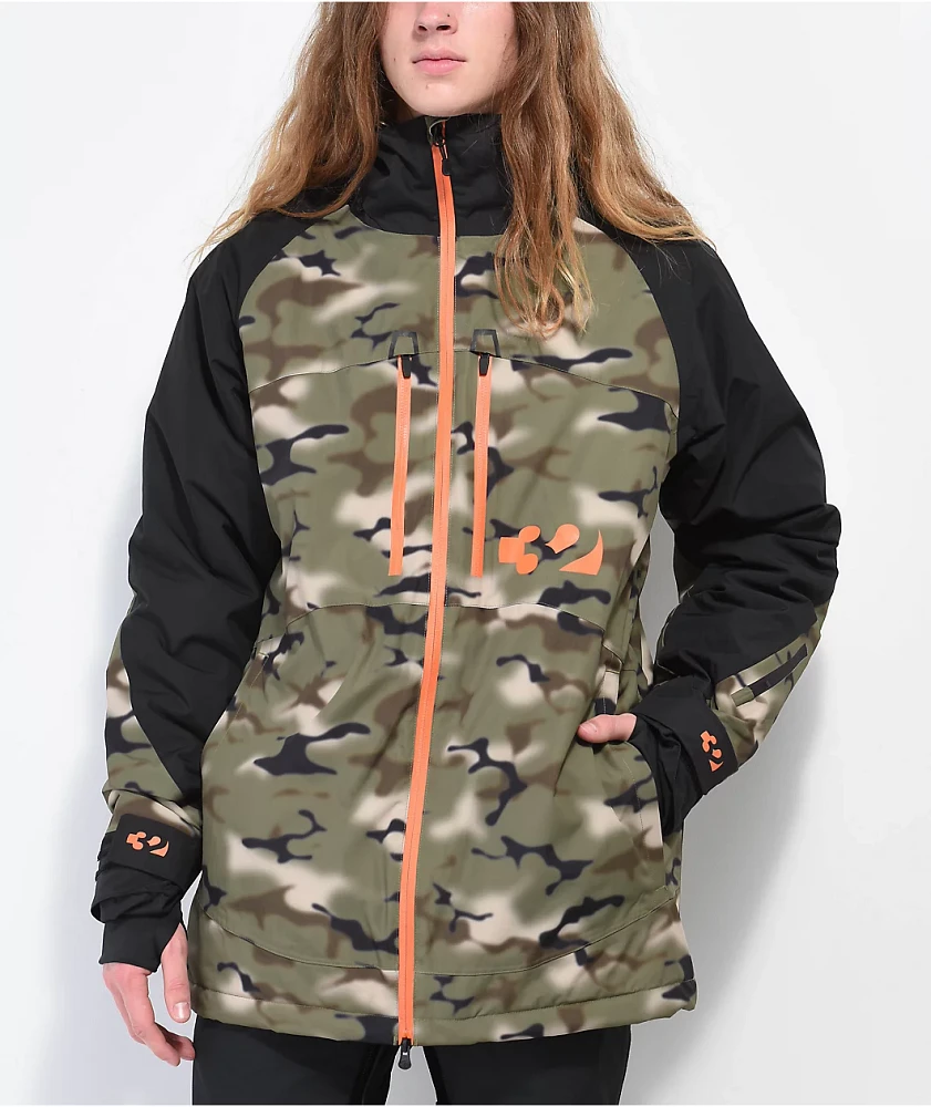 ThirtyTwo Lashed Black Camo 15K Snowboard Jacket