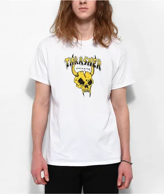 Thrasher Barbarian White T-Shirt