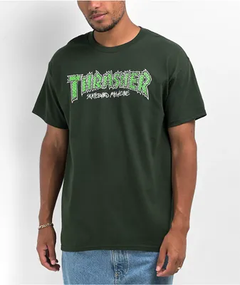 Thrasher Brick Forest Green T-Shirt