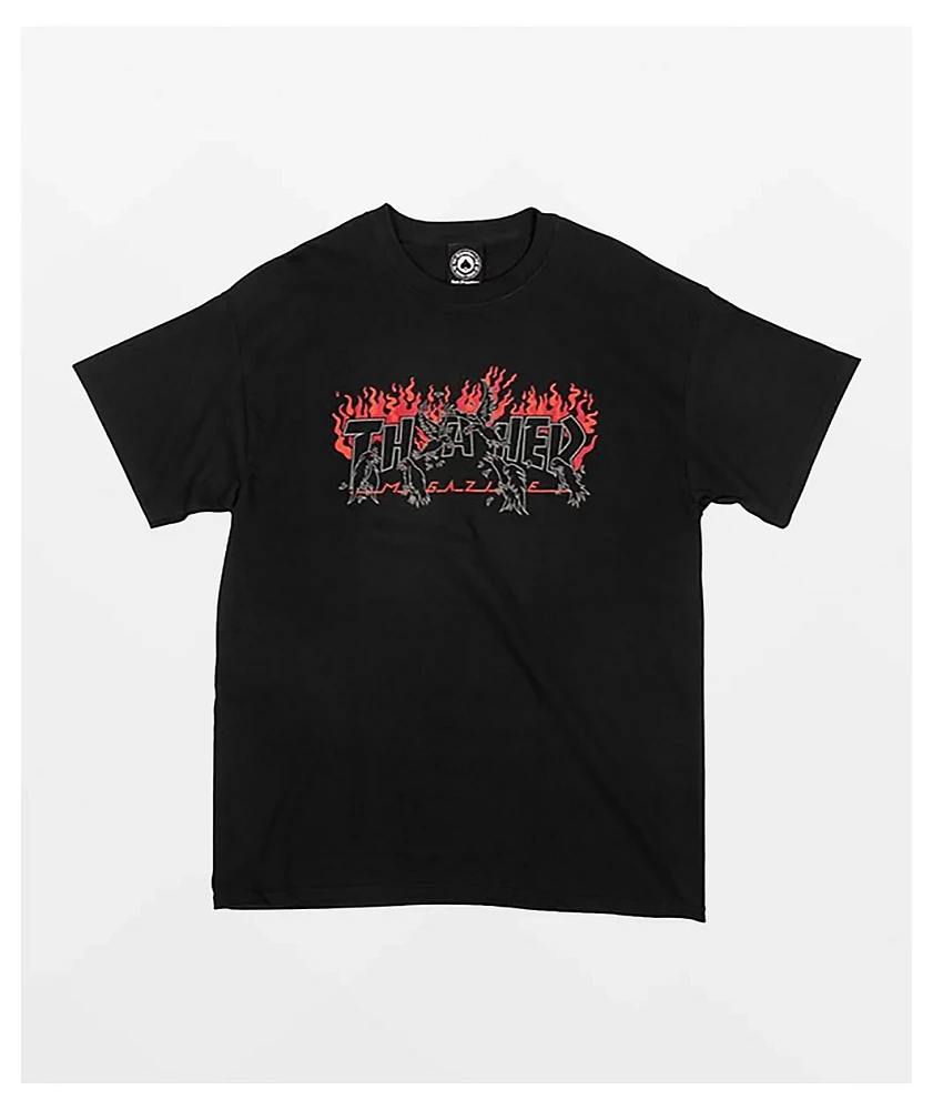 Thrasher Crow Black T-Shirt