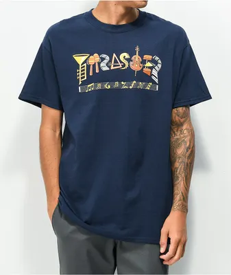 Thrasher Filmore Logo Navy T-Shirt