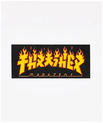 Thrasher Godzilla Flame Sticker