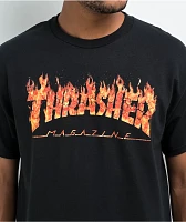 Thrasher Inferno Black T-Shirt