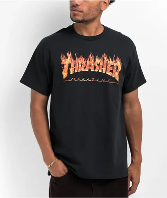 Thrasher Inferno Black T-Shirt