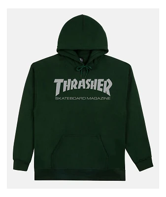 Thrasher Mag Logo Forest Green Hoodie