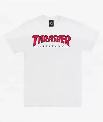 Thrasher Outline White T-Shirt