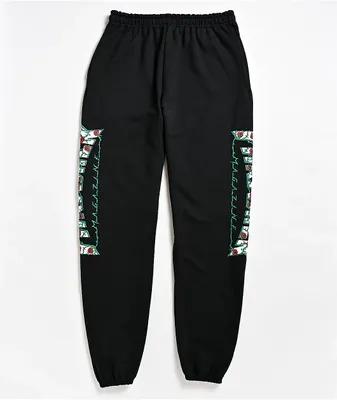 Thrasher Roses Black Sweatpants