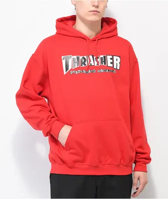 Thrasher x Baker Red Hoodie