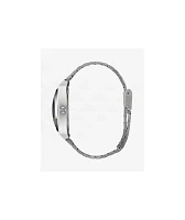 Time Teller Fisheye Silver & Black Analog Watch