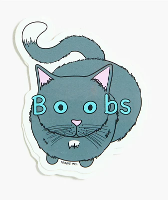 Toosie Boobs Cat Sticker