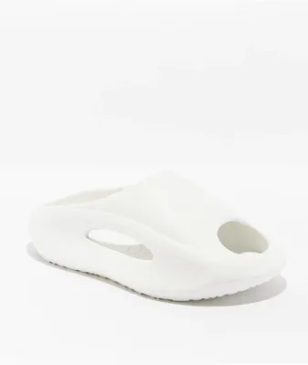 Trillium Palmer White Slide Sandals