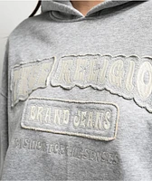 True Religion Patched Boyfriend Grey Hoodie