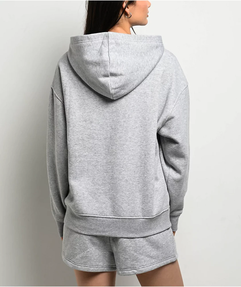 True Religion Patched Boyfriend Grey Hoodie