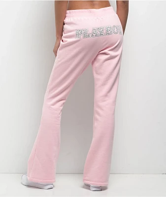 True Religion x Playboy Crystal Pink Bootcut Sweatpants
