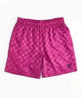 Umbro Magenta Checker Shorts