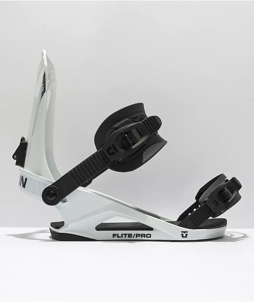 Union Flite Pro White Snowboard Bindings 2022