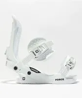 Union Force White Snowboard Bindings 2023