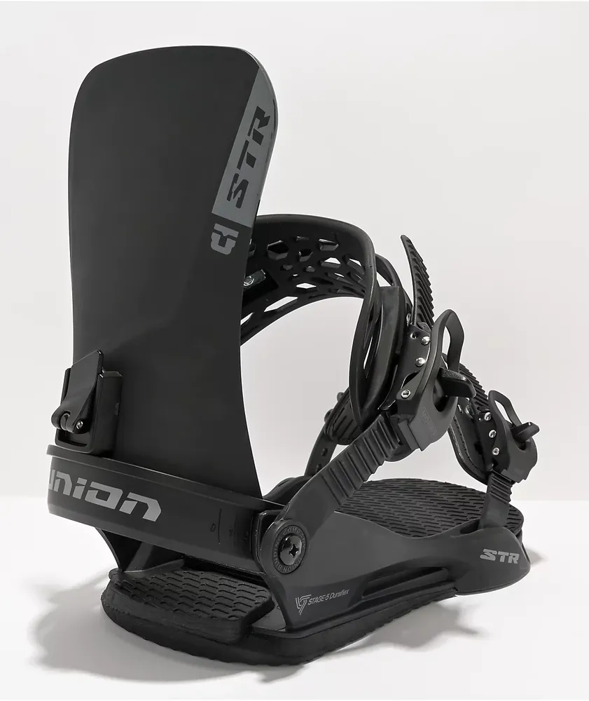 Union STR Black Snowboard Bindings 2023