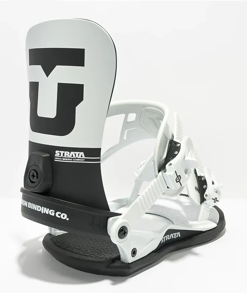 Union Strata White Snowboard Bindings 2023