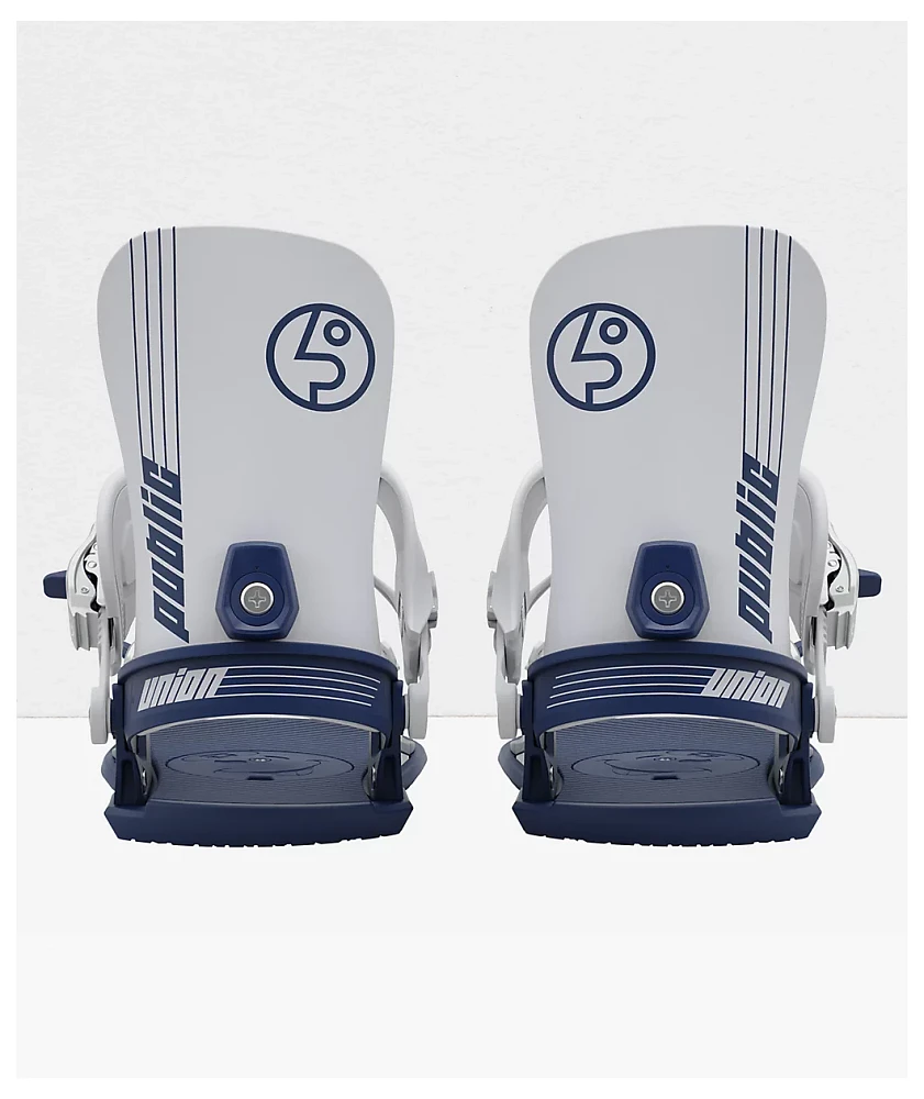 Union x Public Strata White & Blue Snowboard Bindings