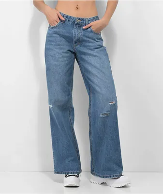 Unionbay Lowrise Wide Leg Denim Jeans