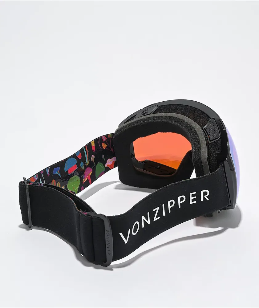 VONZIPPER Jetpack Black Gloss & Stellar Chrome Snowboard Goggles