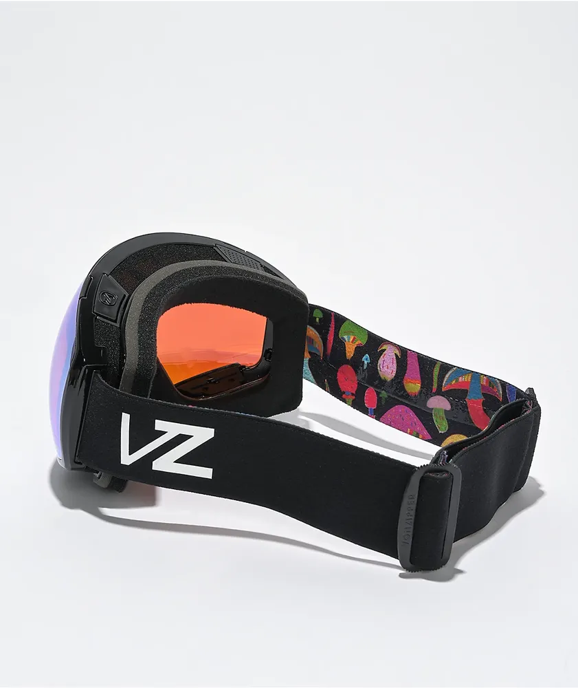 VONZIPPER Jetpack Black Gloss & Stellar Chrome Snowboard Goggles