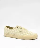 Vans Authentic Mono Checker Tan Skate Shoes