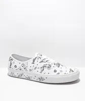 Vans Authentic Unidentified U-Paint White Skate Shoes