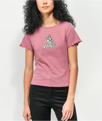 Vans Butterfly High Tide Dark Pink Crop Top