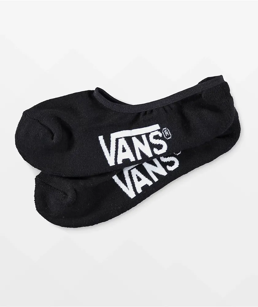 Vans Classic Super Black 3 Pack No Show Socks