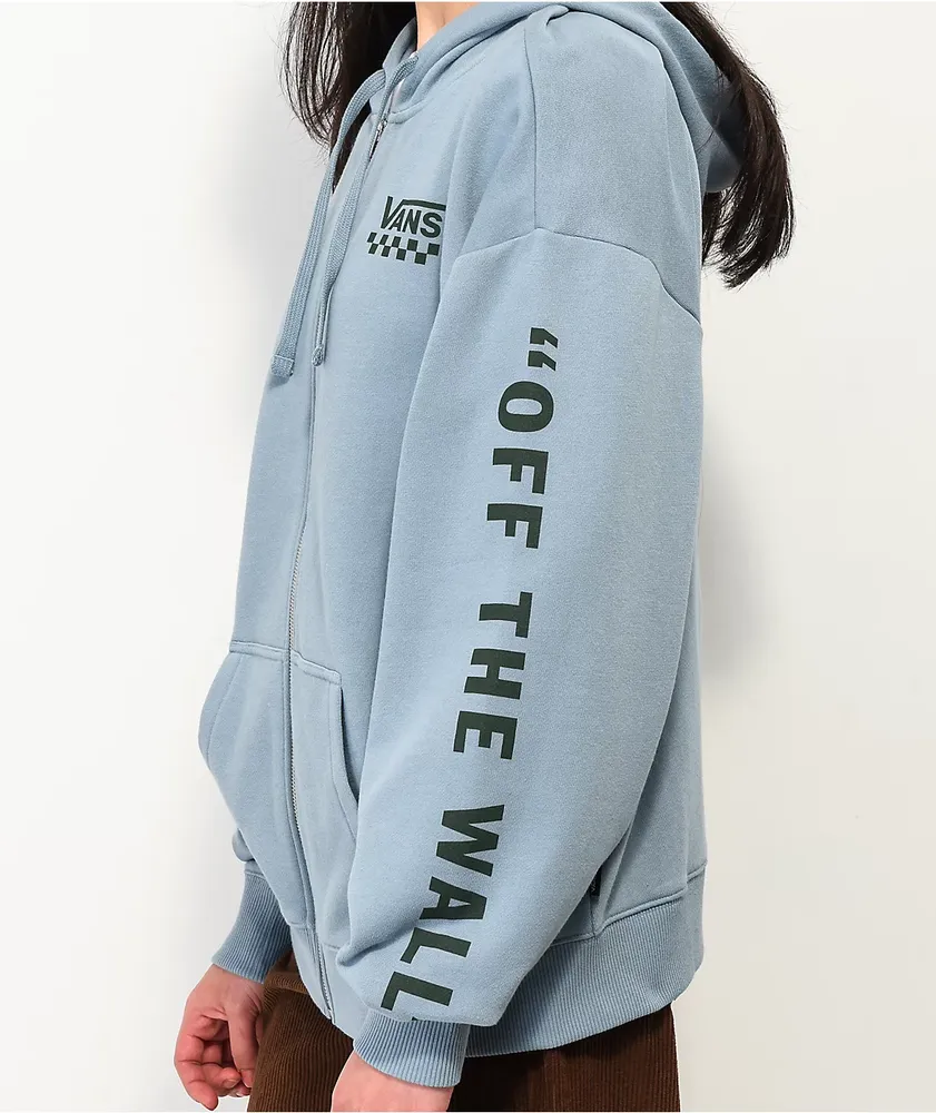 Vans Extra Fun Blue Oversize Zip Hoodie
