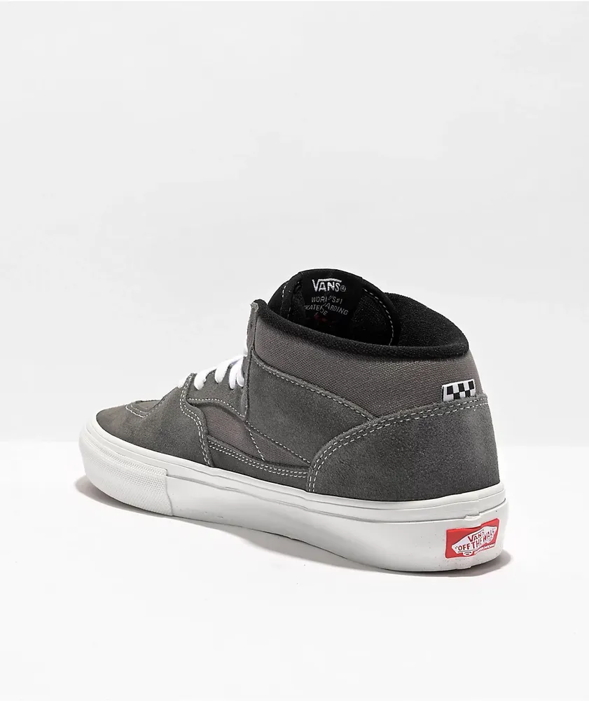 Vans Half Cab Grey & White Skate Shoes
