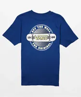 Vans Kids Off The Wall Blue T-Shirt