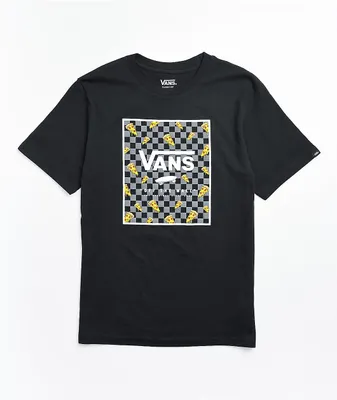 Vans Kids Pizza Print Box Black T-Shirt